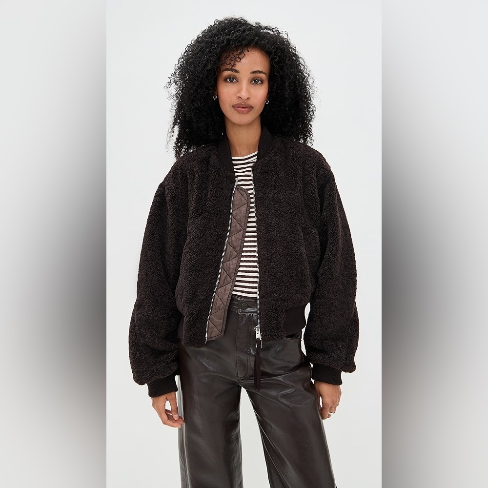Agolde Iona skye jacket in chocolate